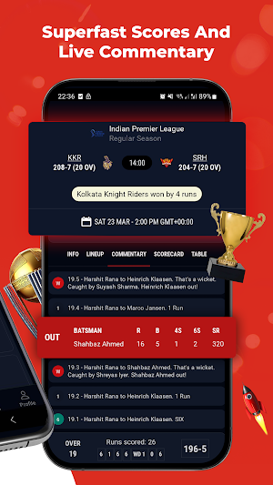 CricFanatic - Live Scores Screenshot 1