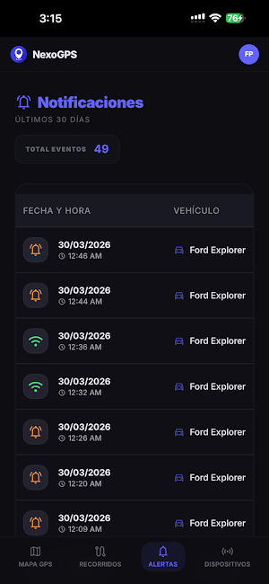 NEXO GPS Screenshot 2