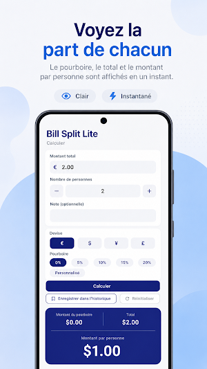 Bill Split Lite Screenshot 1