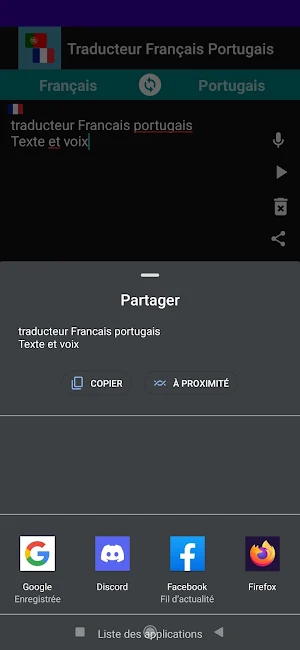 Traducteur Français Portugais Screenshot 3