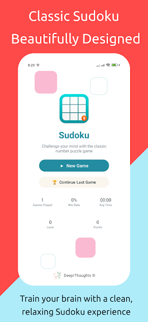 Sudoku: Classic Brain Puzzles Screenshot 0