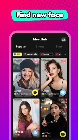 MeetHub-Live video chat Screenshot 1