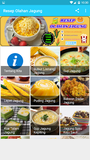 Resep Olahan Jagung Screenshot 1