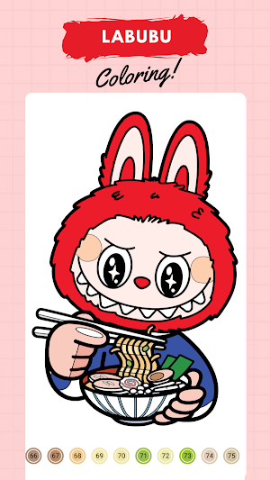 Labubu Coloring by Number Screenshot 1