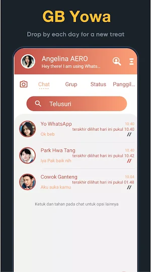 WA Mod Blue App Screenshot 2