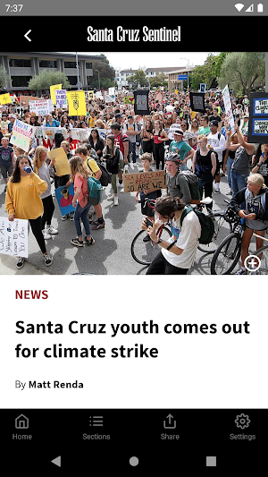 Santa Cruz Sentinel Screenshot 1