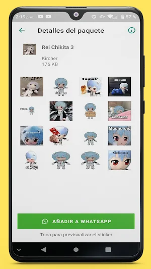 Rei Chiquita Stickers WA Screenshot 2