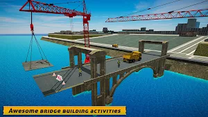City Bridge Builder: Flyover Construction Game Screenshot 1