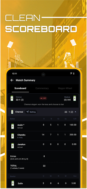 ScoreCraze-Cricket Scoring App Screenshot 1