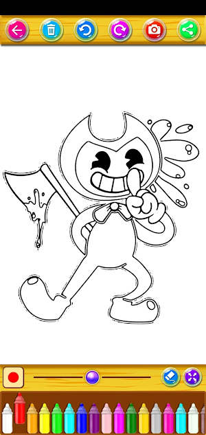 Bendy Coloring Book  Game Screenshot 3