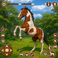 Wild Horse Riding 3D Sim Games