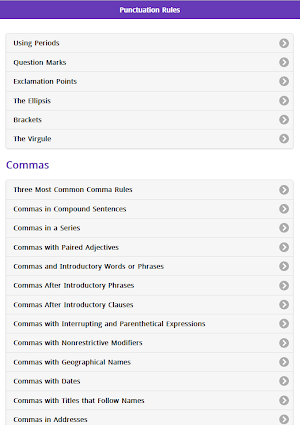Punctuation Rules Screenshot 0