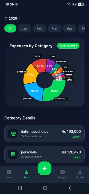 Hisaab: Smart Expense Tracker Screenshot 1