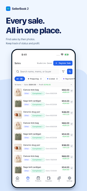 SellerBook 2: Reseller Tracker Screenshot 3