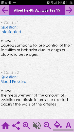 Applied health aptitude Screenshot 2