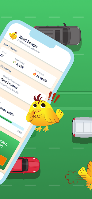 CrazyChick Road Escape Chicken Screenshot 1