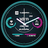 AW19 Neon Cyberpunk Watch Face
