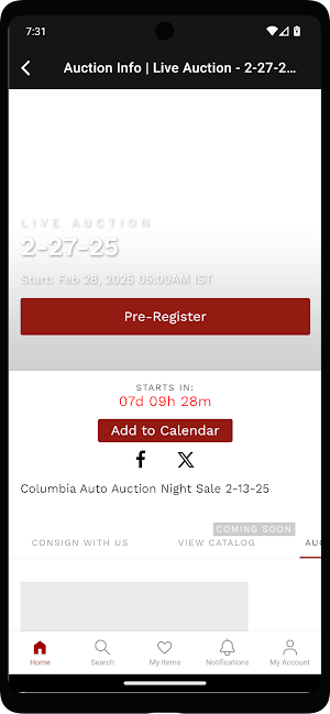 Columbia Auto Auction Screenshot 1