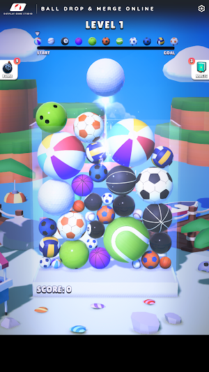 Ball Drop And Merge 3D Online Screenshot 1