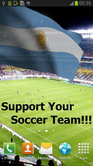 Argentina Flag Live Wallpaper Screenshot 0