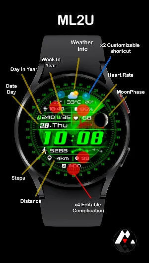 ML2U 285 Watch Face Screenshot 1