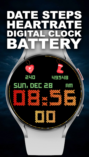 Yarn Digital Watch Face Screenshot 2