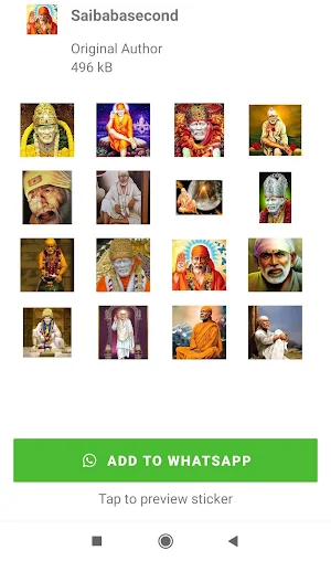 Sai Baba Stickers Screenshot 2