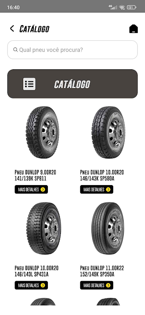 Dunlop Pneus Screenshot 2
