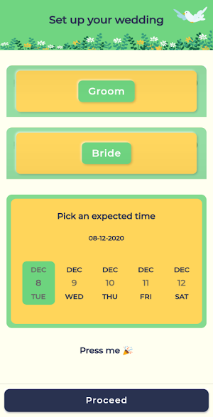 Flutter Wedding App UI Screenshot 2