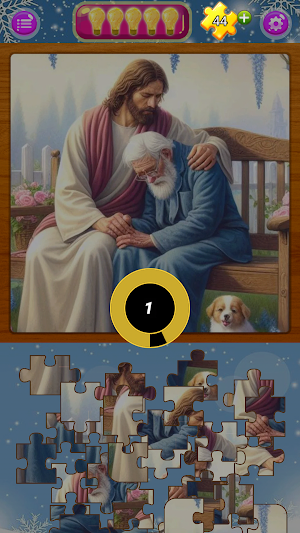 God Jesus Christ jigsaw puzzle Screenshot 2