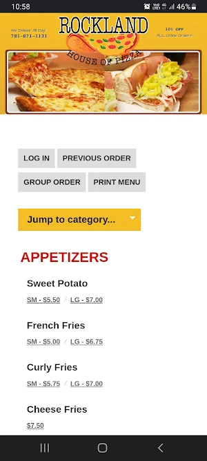 Rockland House of Pizza Screenshot 2
