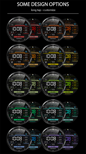 WFP 052 Digital watch face Screenshot 1