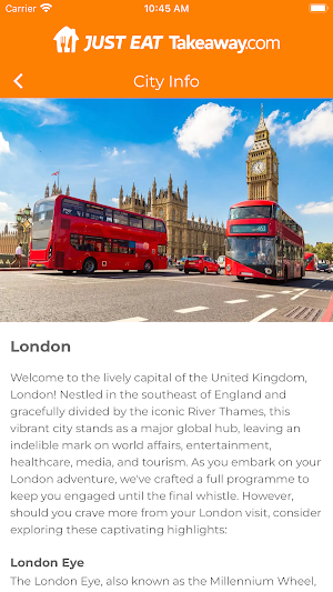 Just Eat Events Screenshot 3