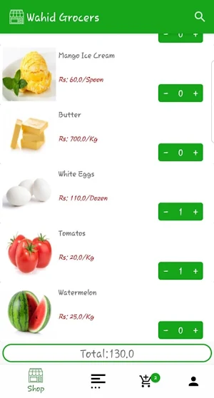 Wahid Grocers Screenshot 2