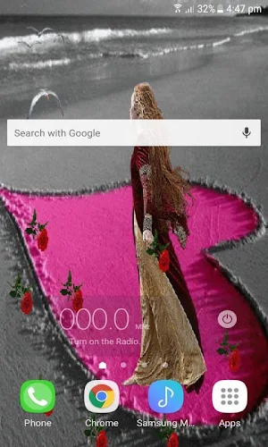 Heart On Beach Live Wallpaper Screenshot 1