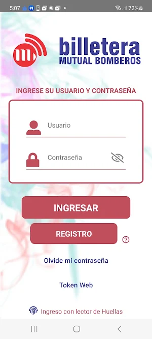 Billetera Mutual Bomberos Screenshot 1