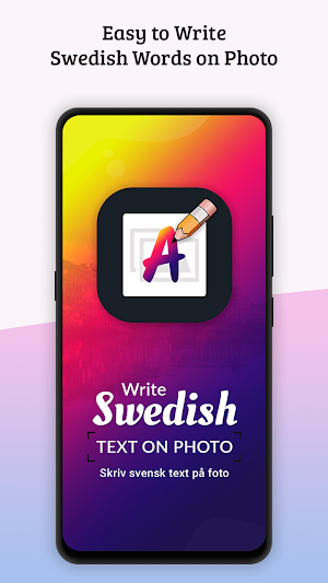 Write Swedish Text on photo Screenshot 0