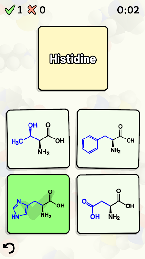Amino Acid Quiz Screenshot 0