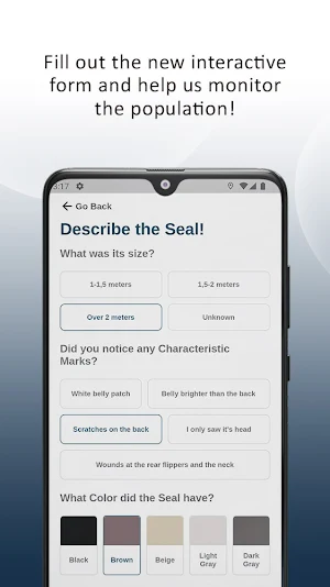 Saw-a-Seal: Seal sighting tool Screenshot 0