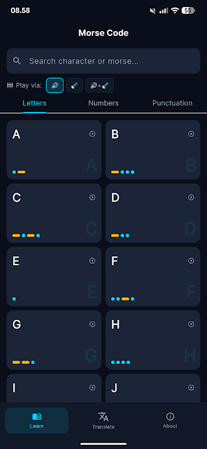 Morse Code Translator Offline Screenshot 1