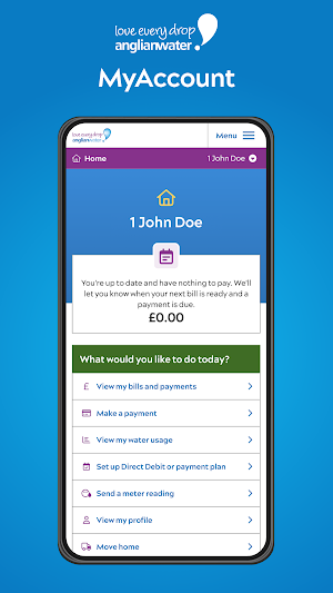 Anglian Water MyAccount Screenshot 0