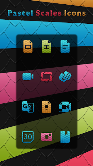 Pastel Scales Icons Screenshot 1
