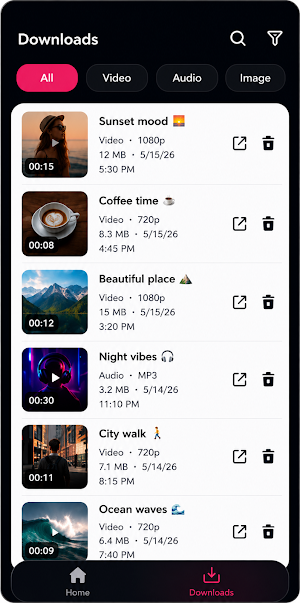 Video Downloader- Tik Saver Screenshot 3