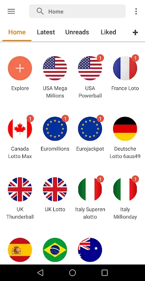 Lotto World Results Screenshot 1
