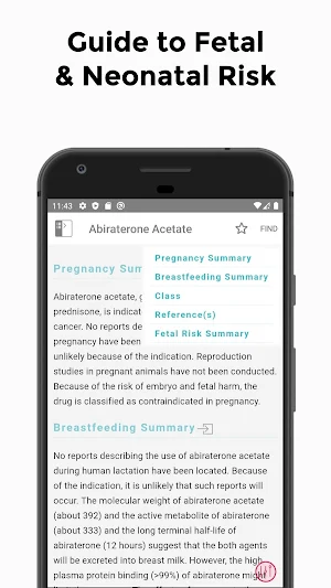 Drugs in Pregnancy and Lacatation Screenshot 1