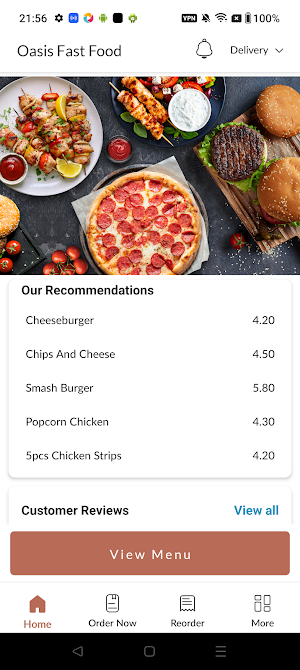 Oasis Fast Food Screenshot 1