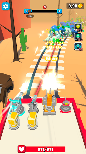 Guns Merge Zombie Train Attack Screenshot 1