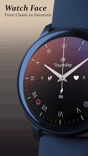 Solid Trinity Color Watch Face Screenshot 1