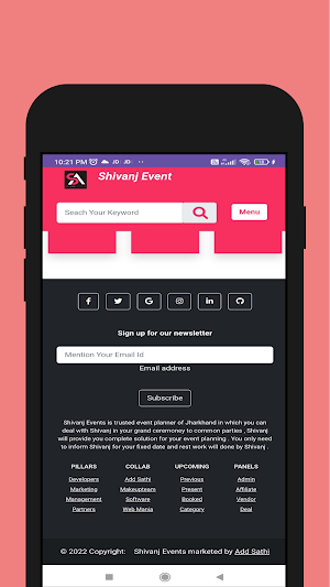 Shivanj Events Screenshot 1