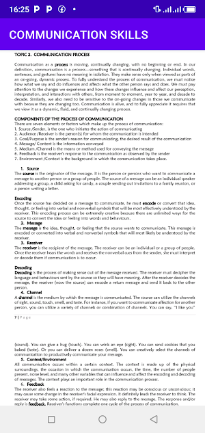 Communication Skills Notes Screenshot 3